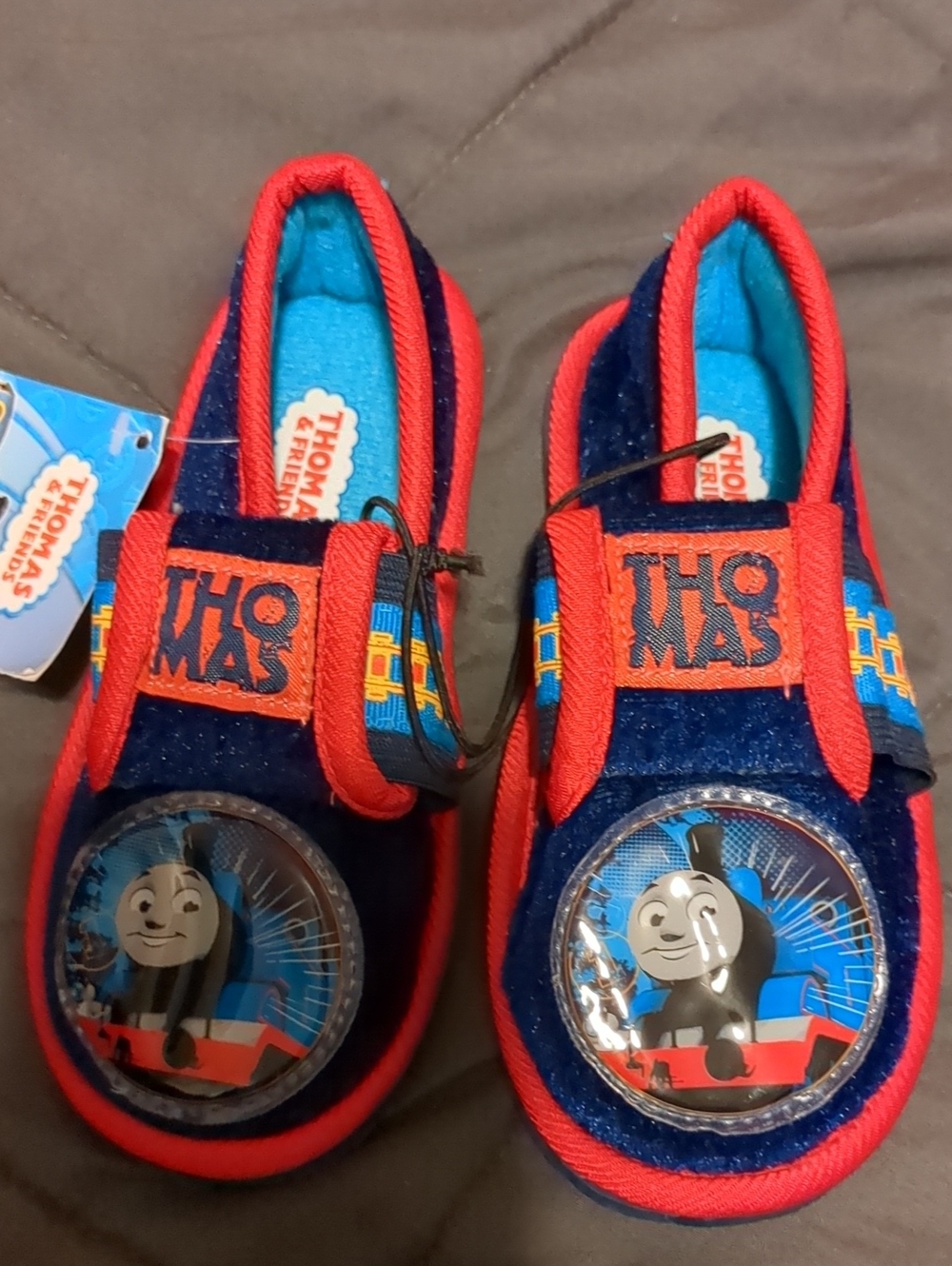 Thomas & Friends Red and Blue Boys Slip-On Train Shoes